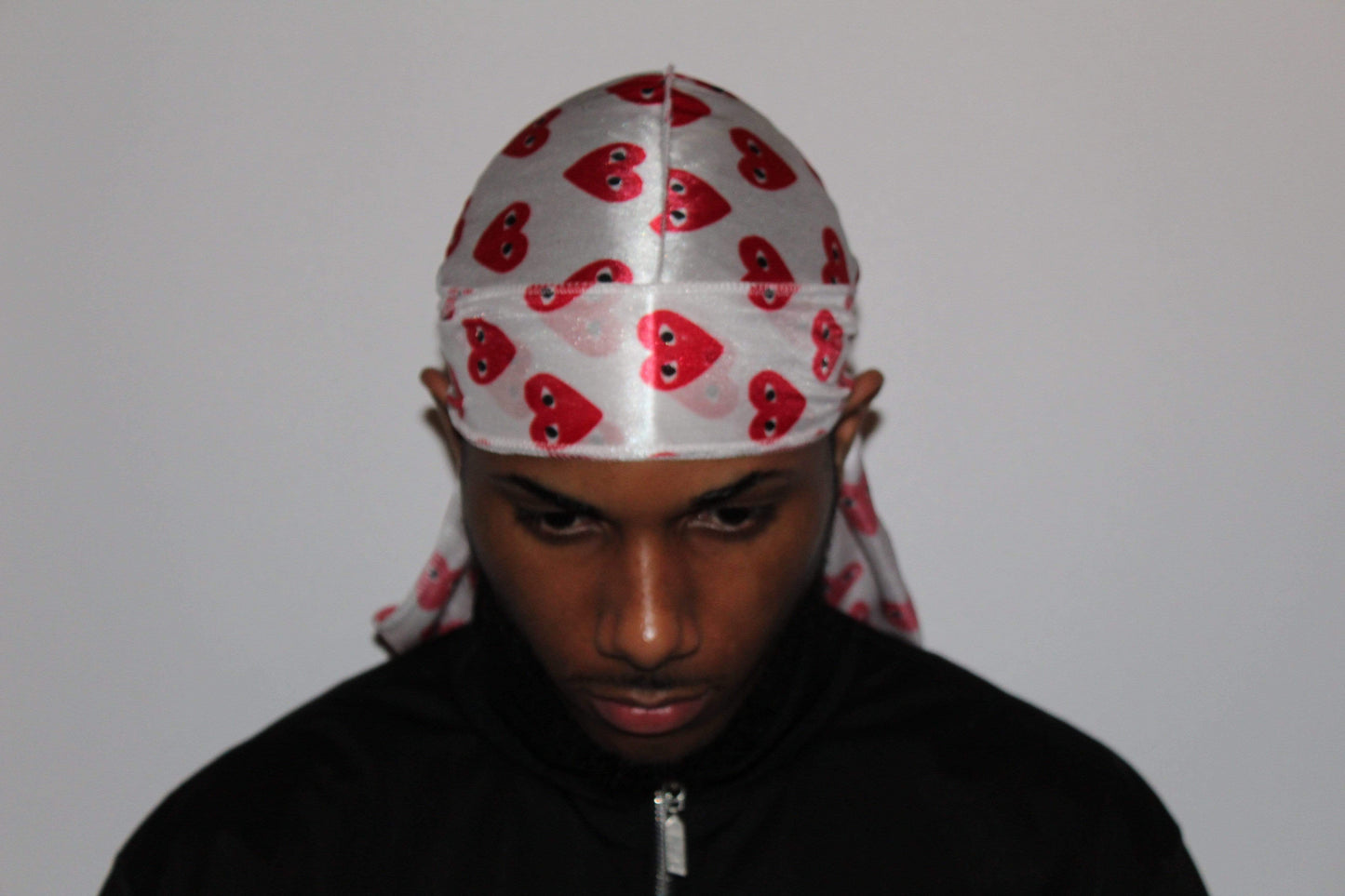 Drippy Rags Durags Bonnets Headbands Headwear More Designer Durag Red Hearts Durag
