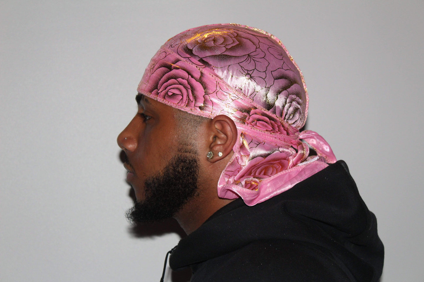 Drippy Rags Durags Bonnets Headbands Headwear More Designer Durag Rose Designer Durag