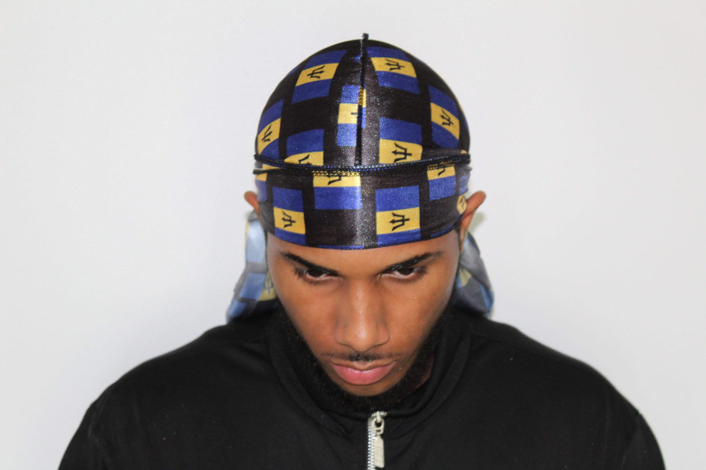 Barbados Flag Silky Durag