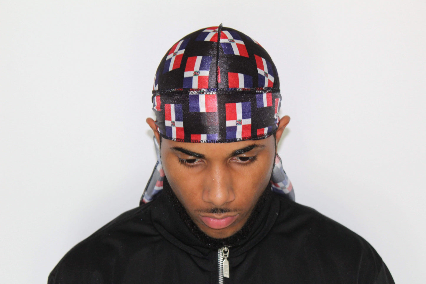 Dominican Republic Flag Silky Durag