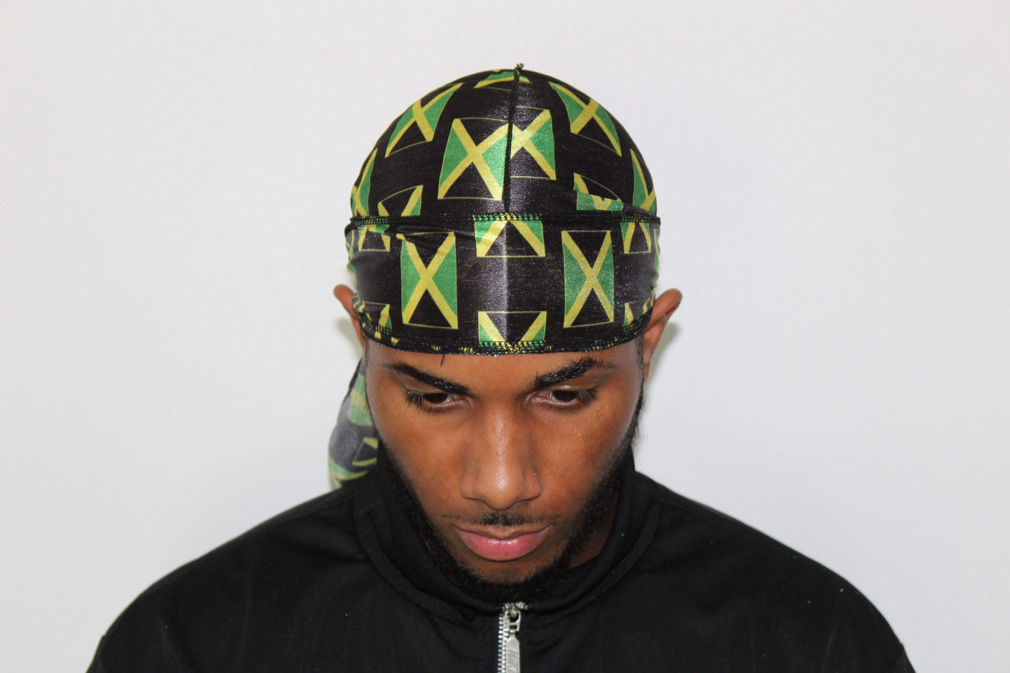 Drippy Rags Durags Bonnets Headbands Headwear More Flag Drip Jamaica Flag Silky Durag