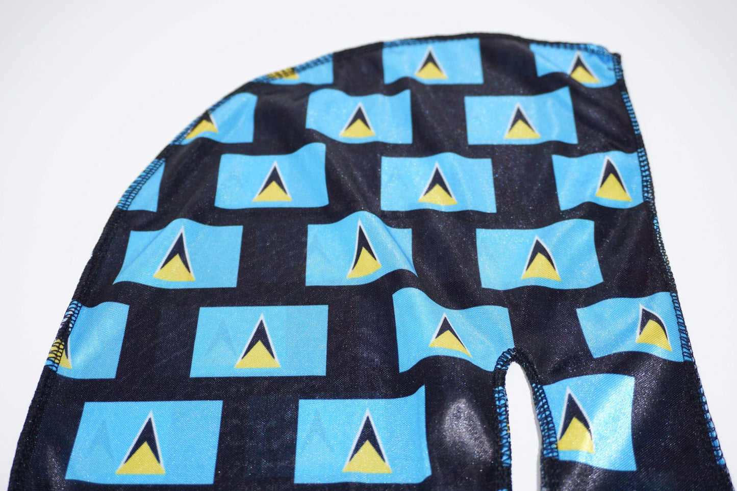 St. Lucia Flag Silky Durag