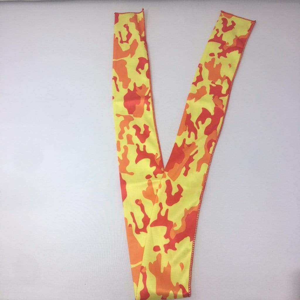 *Super Sale* Orange Yellow Camo Bandana Tie Headband