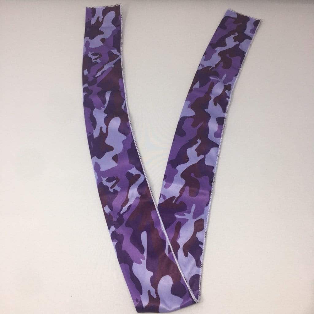 Purple Camo Bandana Tie Headband