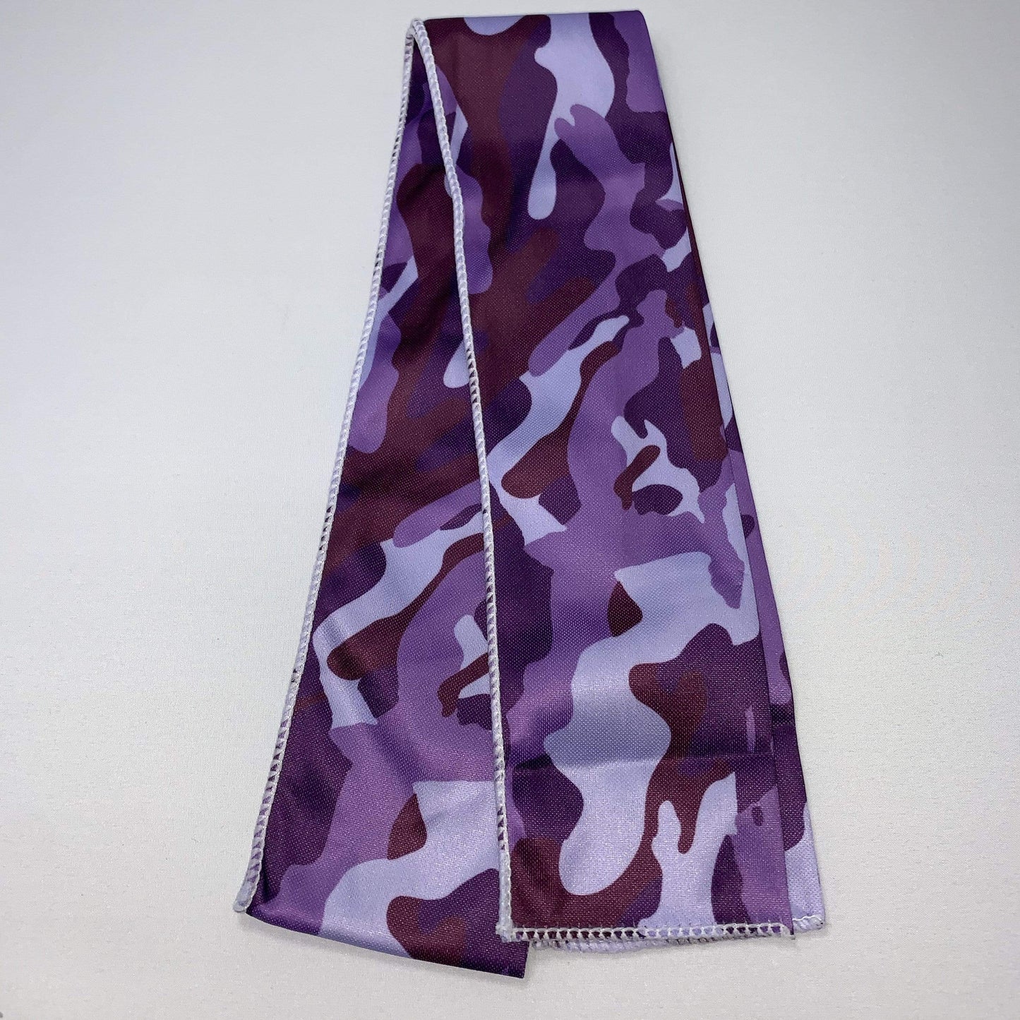 Purple Camo Bandana Tie Headband