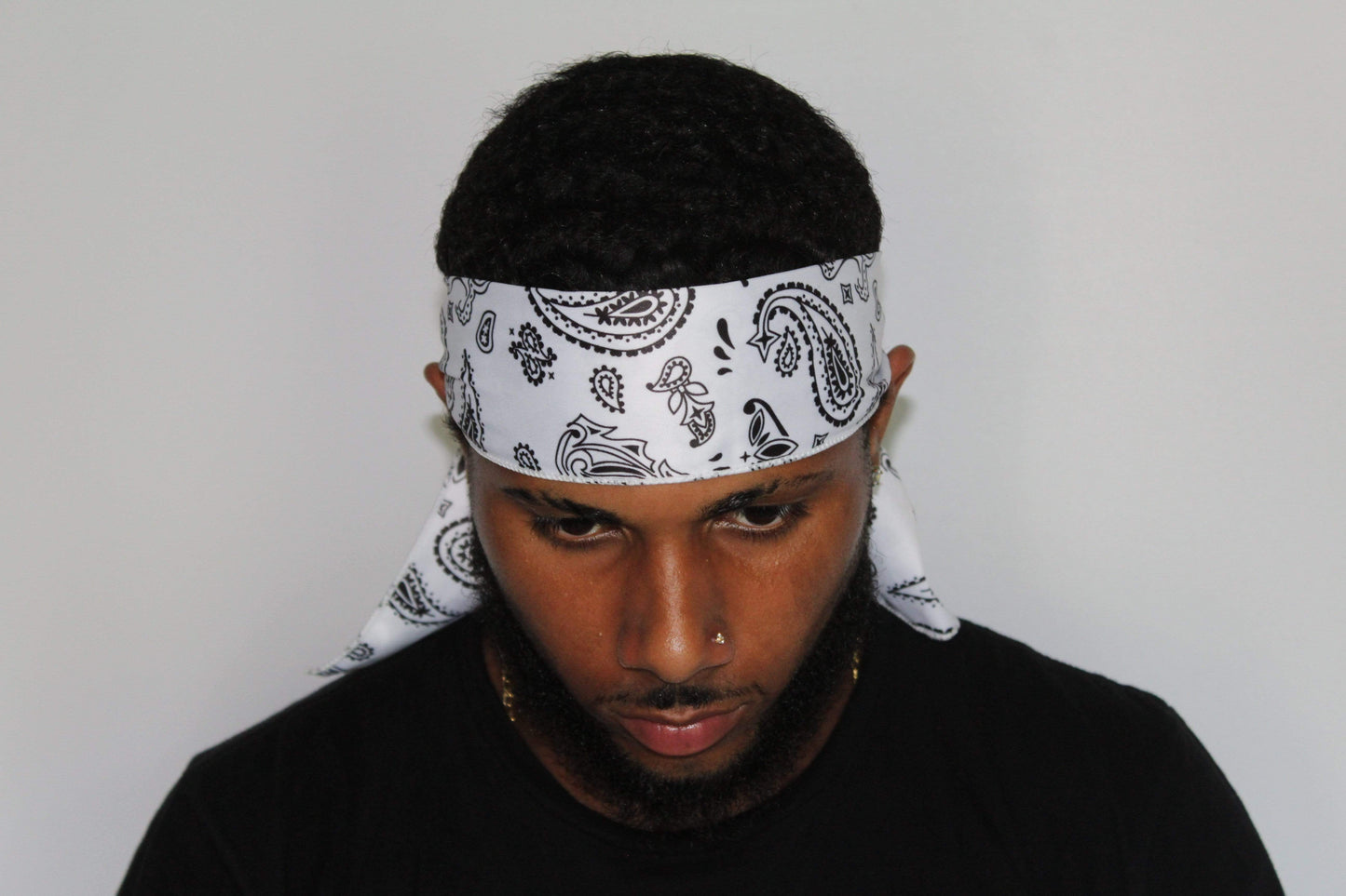 Drippy Rags Durags Bonnets Headbands Headwear More Headbands White Bandana Tie Headband