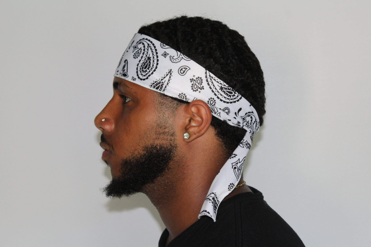 Drippy Rags Durags Bonnets Headbands Headwear More Headbands White Bandana Tie Headband