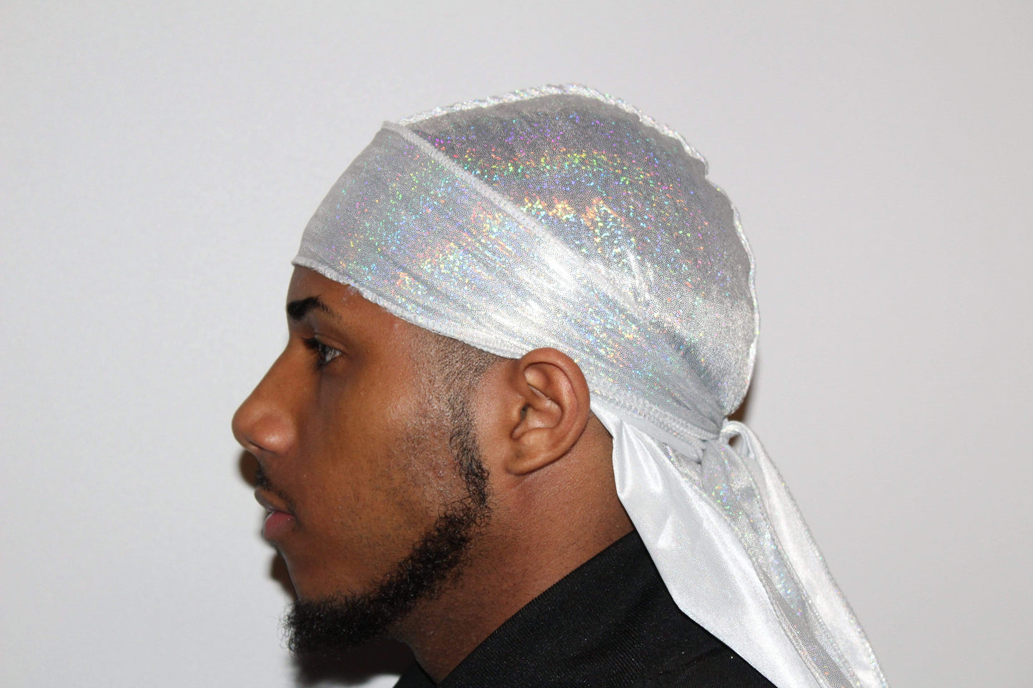 Drippy Rags Durags Bonnets Headbands Headwear More Hologram White Dream Hologram Durag