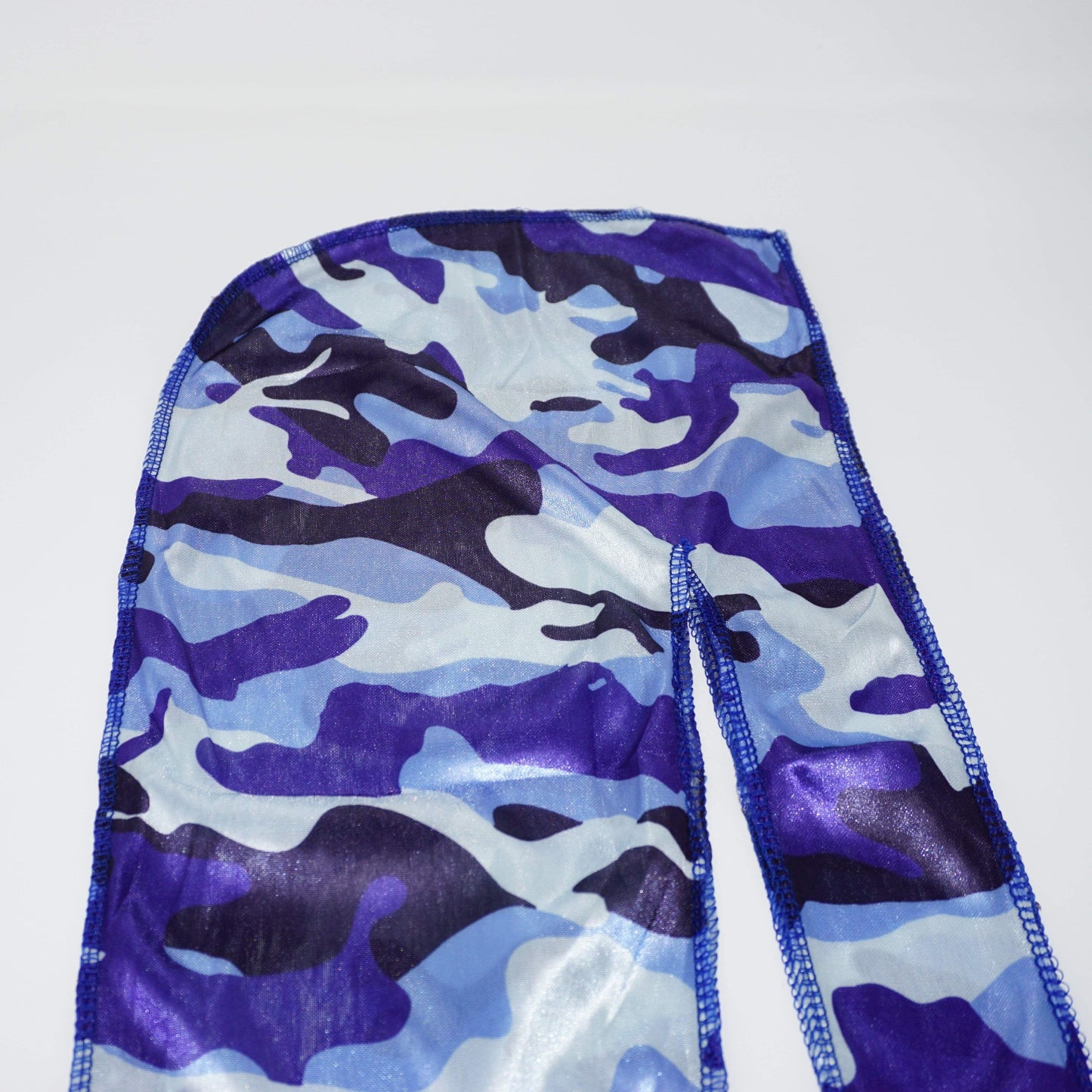 Drippy Rags Durags Bonnets Headbands Headwear More Silky Blue Camo Silky Durag