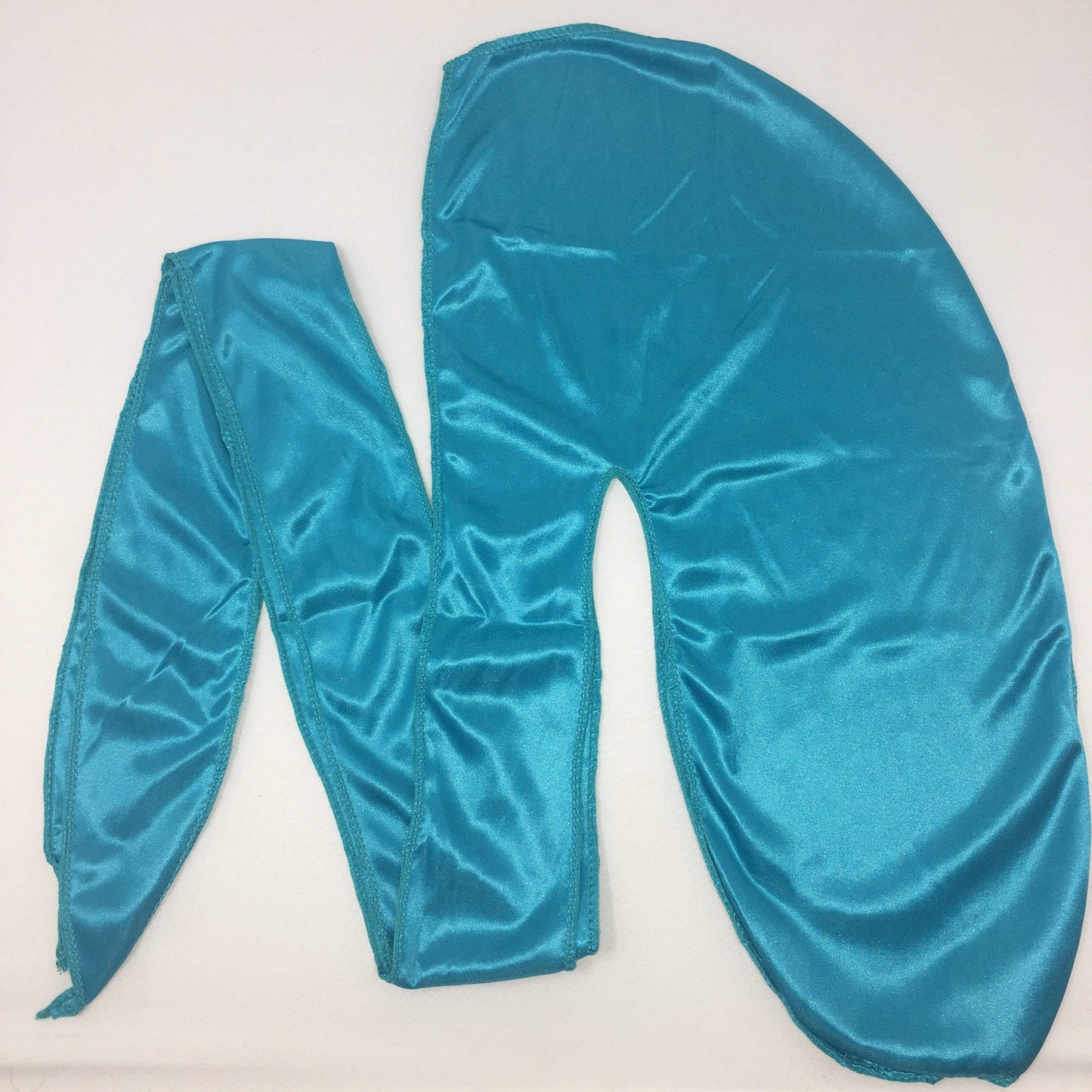Drippy Rags Durags Bonnets Headbands Headwear More Silky Turquoise Blue Silky Durag