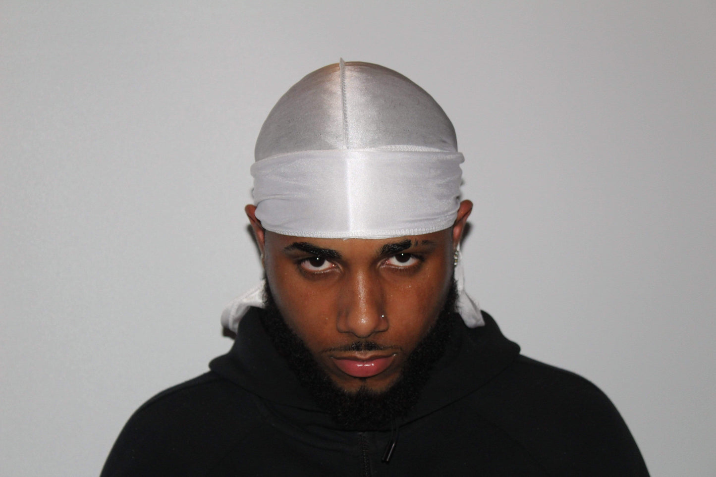 Drippy Rags Durags Bonnets Headbands Headwear More Silky White Silky Durag