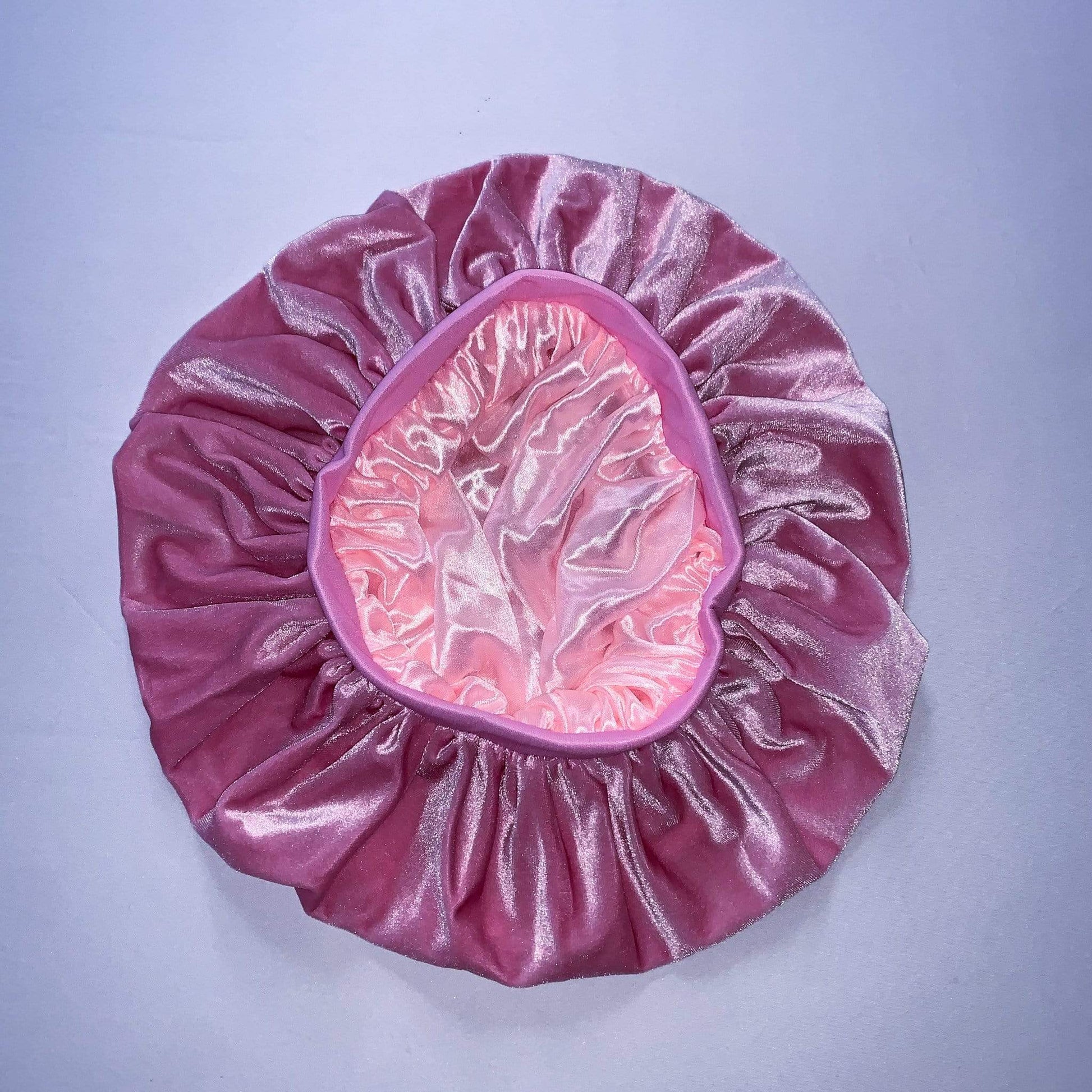 Drippy Rags Durags Bonnets Headbands Headwear More Velvet Bonnets Pink Velvet Bonnet (Updated Color & Band 2021 version)