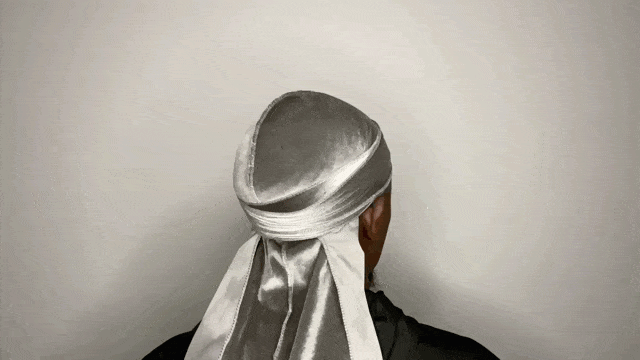 Drippy Rags Durags Bonnets Headbands Headwear More Velvet Wolf Grey Velvet Durag