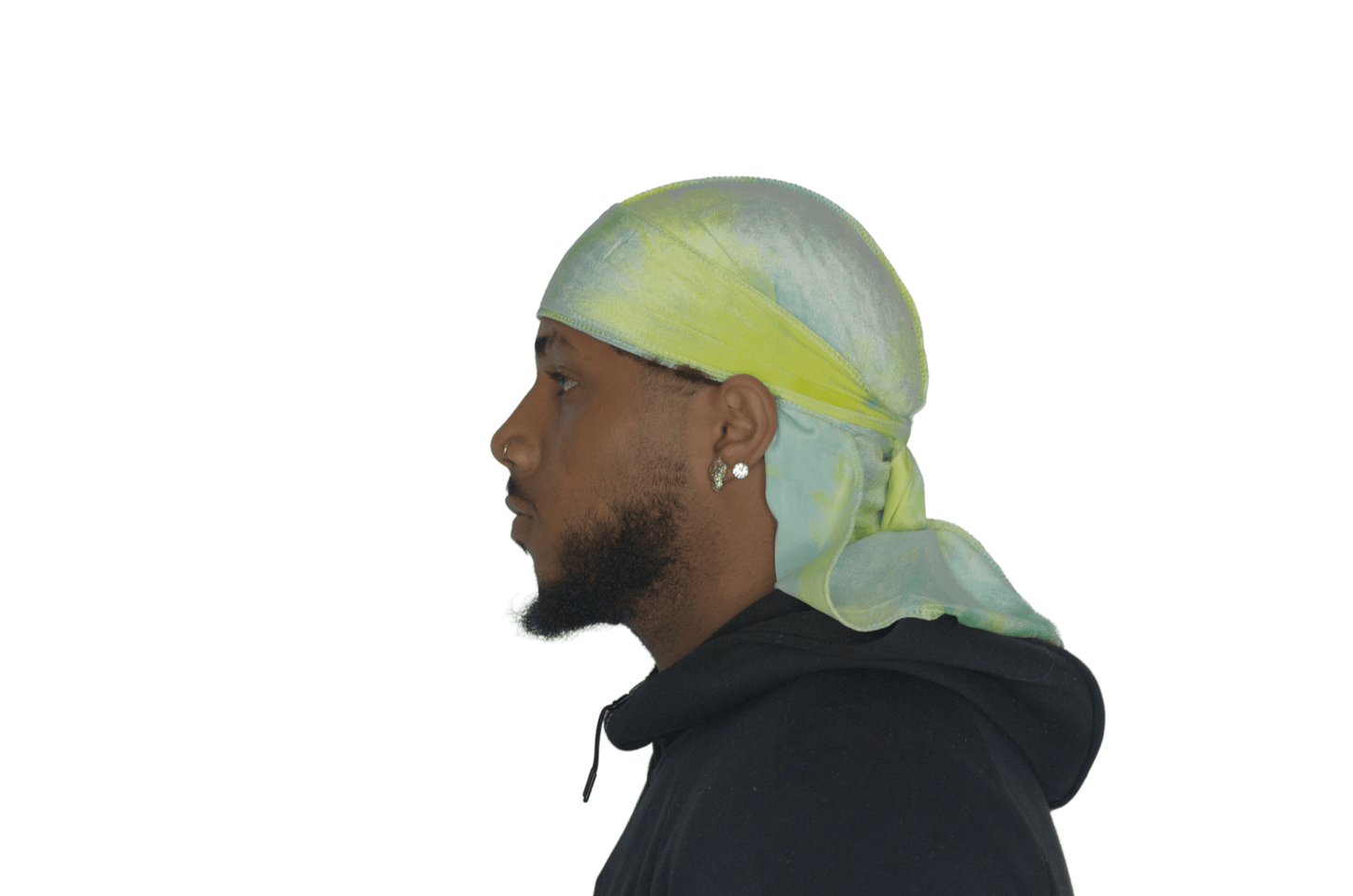 DrippyRags Durags Bonnets Headbands Headwear More Velvet Blue Green Tiedye Velvet Durag Satin (Do rag) For Men/Women | Drippy Rags