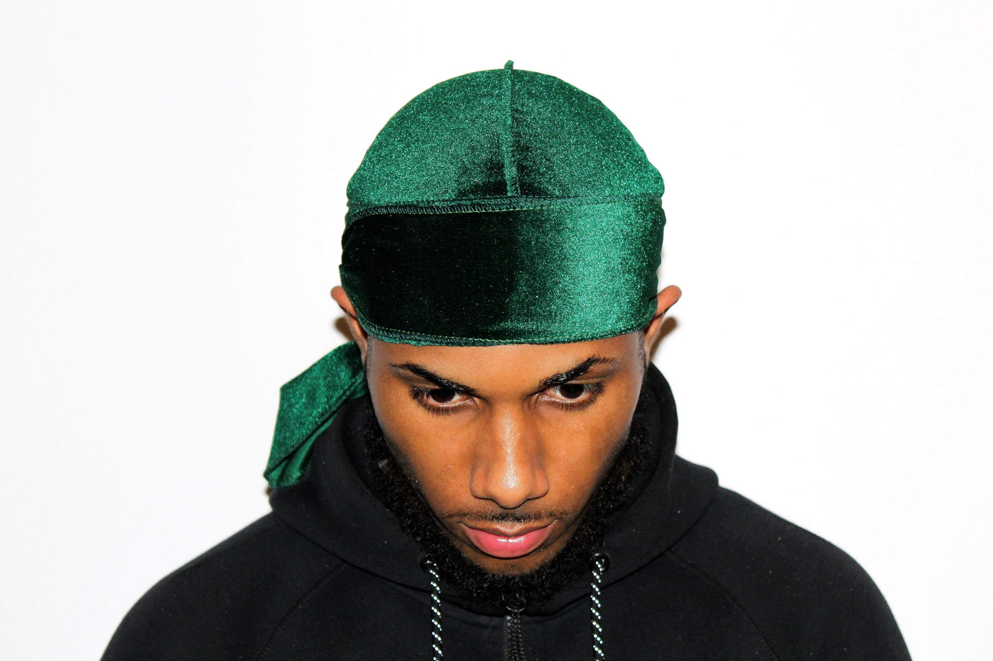DrippyRags Durags Bonnets Headbands Headwear More Velvet Green Velvet Durag