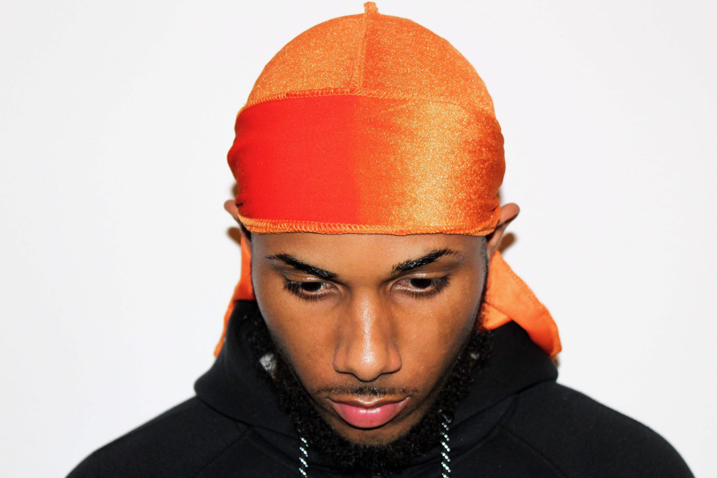 DrippyRags Durags Bonnets Headbands Headwear More Velvet Orange Soda Velvet Durag