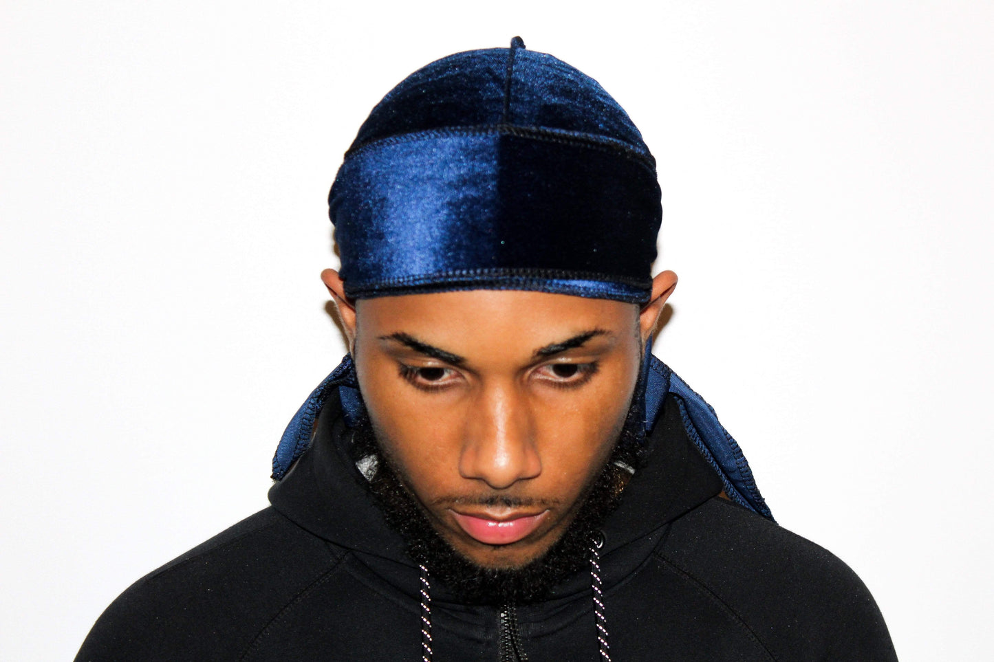 DrippyRags Durags Bonnets Headbands Headwear More Velvet Royal Blue Velvet Durag