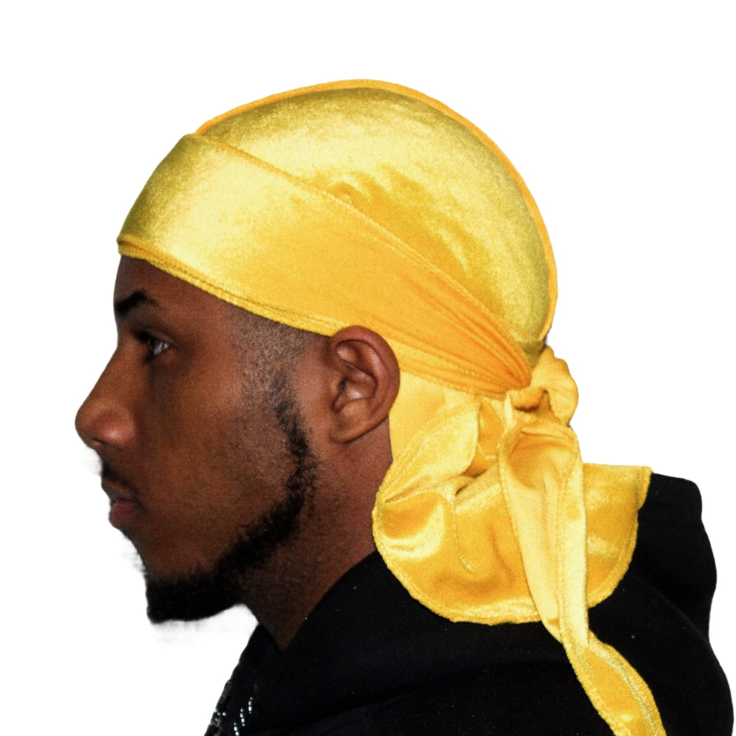 DrippyRags Durags Bonnets Headbands Headwear More Velvet Yellow Velvet Durag