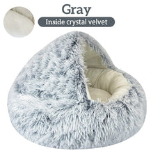 Load image into Gallery viewer, Drippy Rags Durags Bonnets Headbands Headwear More Other Gray Crystal Velvet / 40 x 40 cm Soft Plush Fluffy Pet Bed