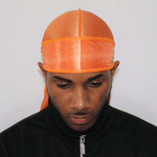 Drippy Rags Durags Bonnets Headbands Headwear More Silky Orange Sunkist Silky Durag