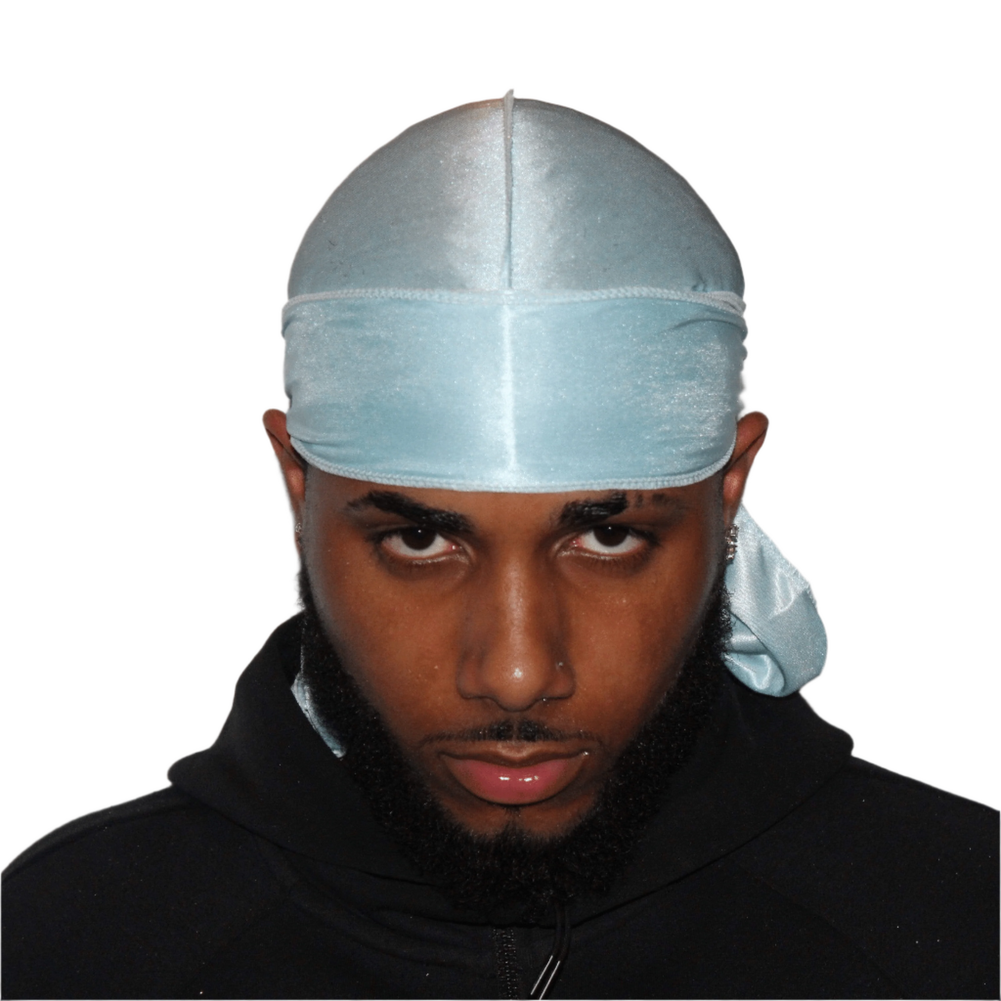 Drippy Rags Durags Bonnets Headbands Headwear More Silky Powder Blue Silky Durag