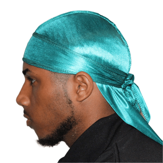 Drippy Rags Durags Bonnets Headbands Headwear More Silky Teal Silky Durag