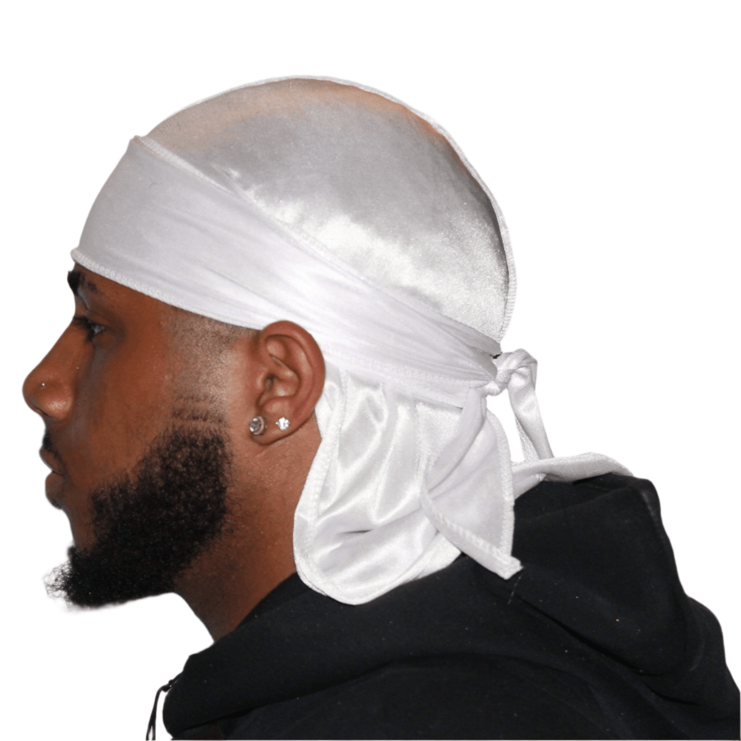 Drippy Rags Durags Bonnets Headbands Headwear More Silky White Silky Durag