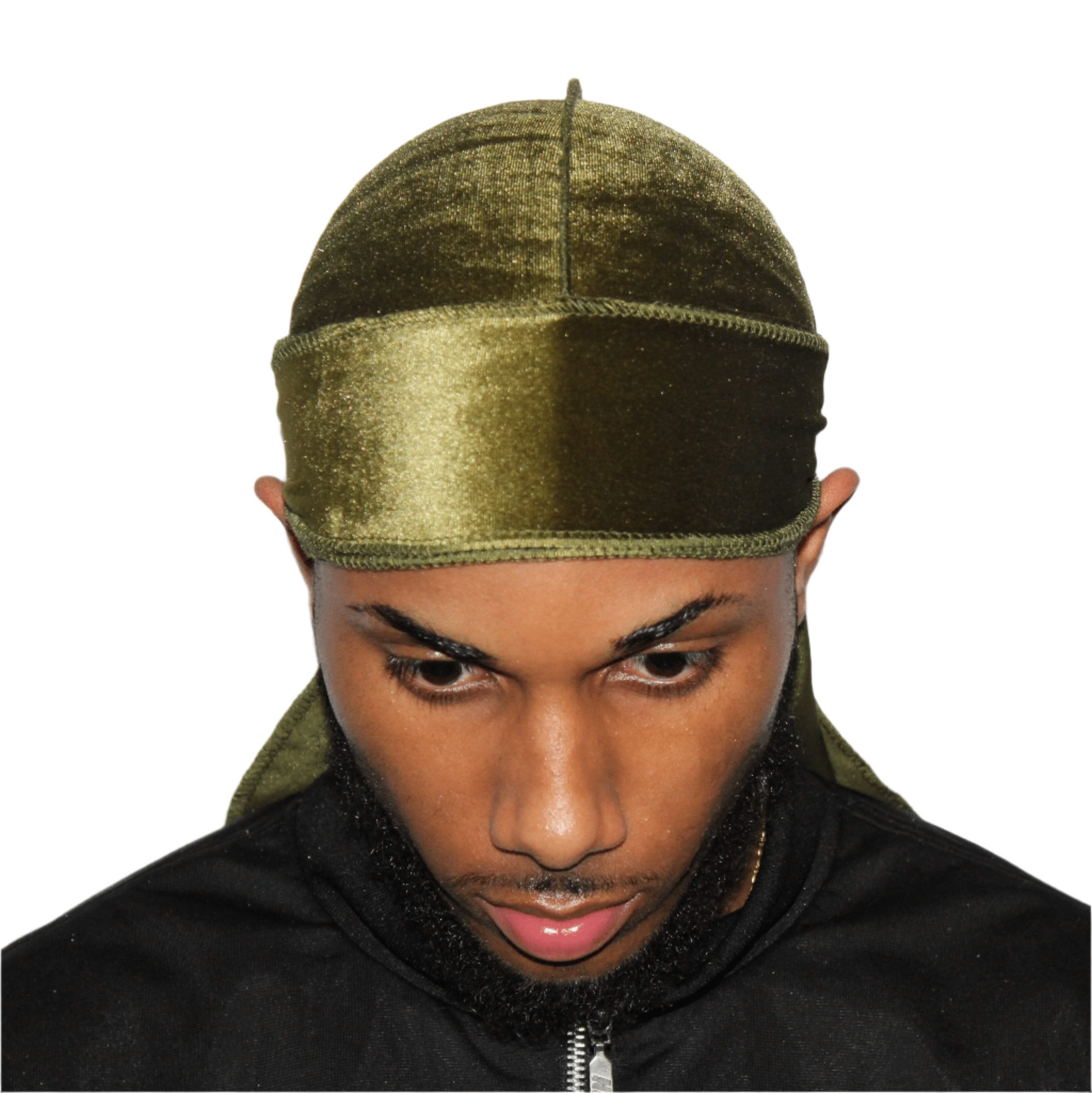 Drippy Rags Durags Bonnets Headbands Headwear More Velvet Olive Velvet Durag