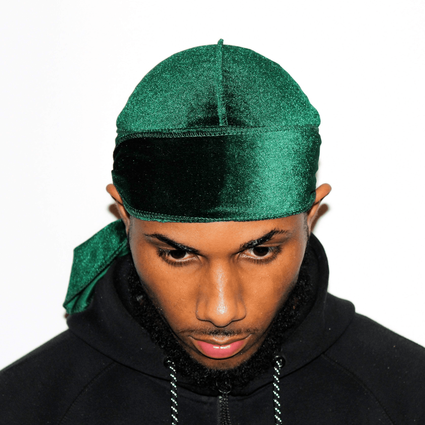 DrippyRags Durags Bonnets Headbands Headwear More Velvet Green Velvet Durag