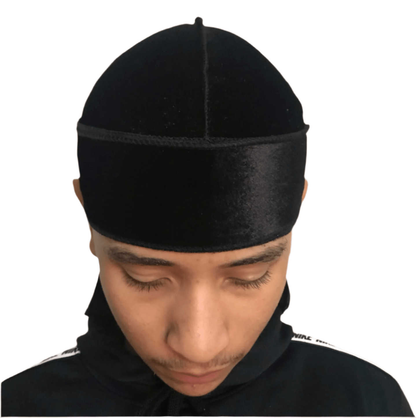 DrippyRags Durags Bonnets Headbands Headwear More Velvet Midnight Black Velvet Durag