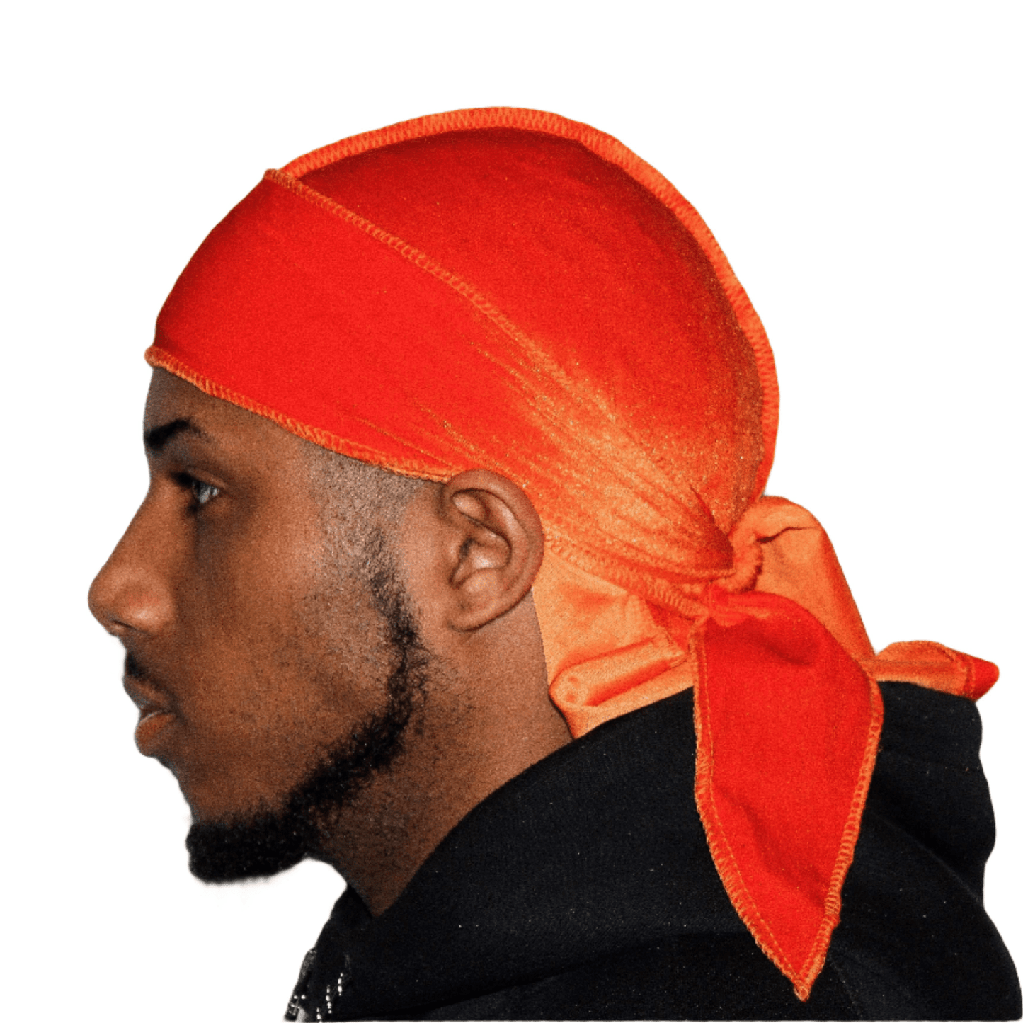 DrippyRags Durags Bonnets Headbands Headwear More Velvet Orange Soda Velvet Durag