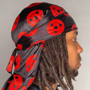 Drippy Rags Durags Bonnets Headbands Headwear More Designer Durag Sasuke’s First Sharingan Drip Durag