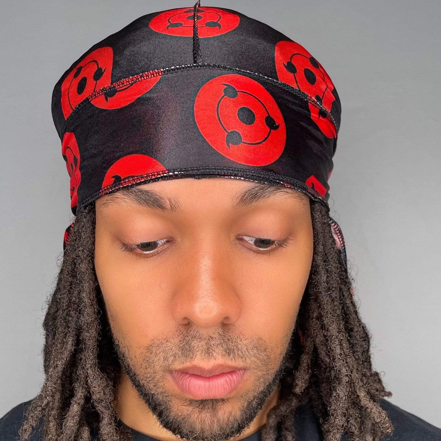 Drippy Rags Durags Bonnets Headbands Headwear More Designer Durag Sasuke’s First Sharingan Drip Durag