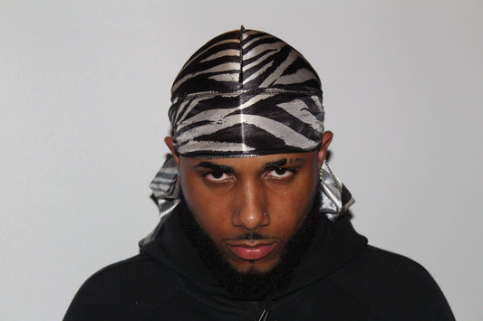 Zebra Designer Drip Durag