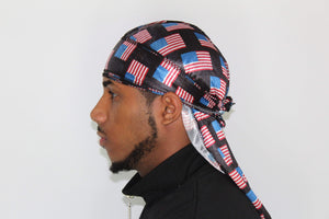 America Flag Silky Durag