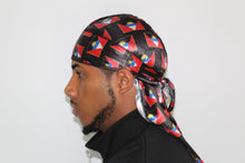 Load image into Gallery viewer, Antigua &amp; Barbuda Flag Silky Durag