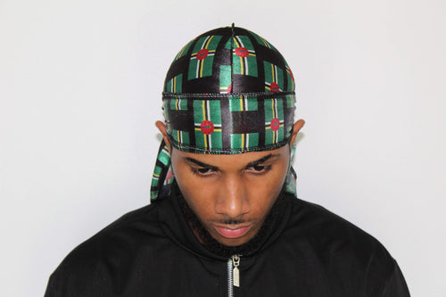 Dominica Flag Silky Durag
