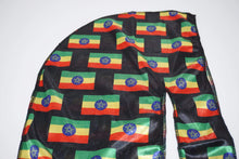 Load image into Gallery viewer, Drippy Rags Durags Bonnets Headbands Headwear More Flag Drip Ethiopia Flag Silky Durag