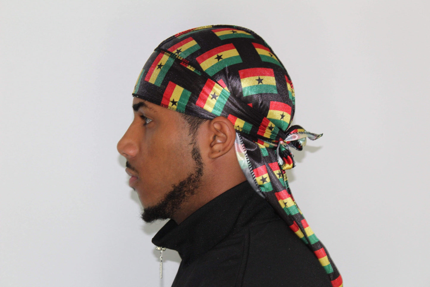 Ghana Flag Silky Durag