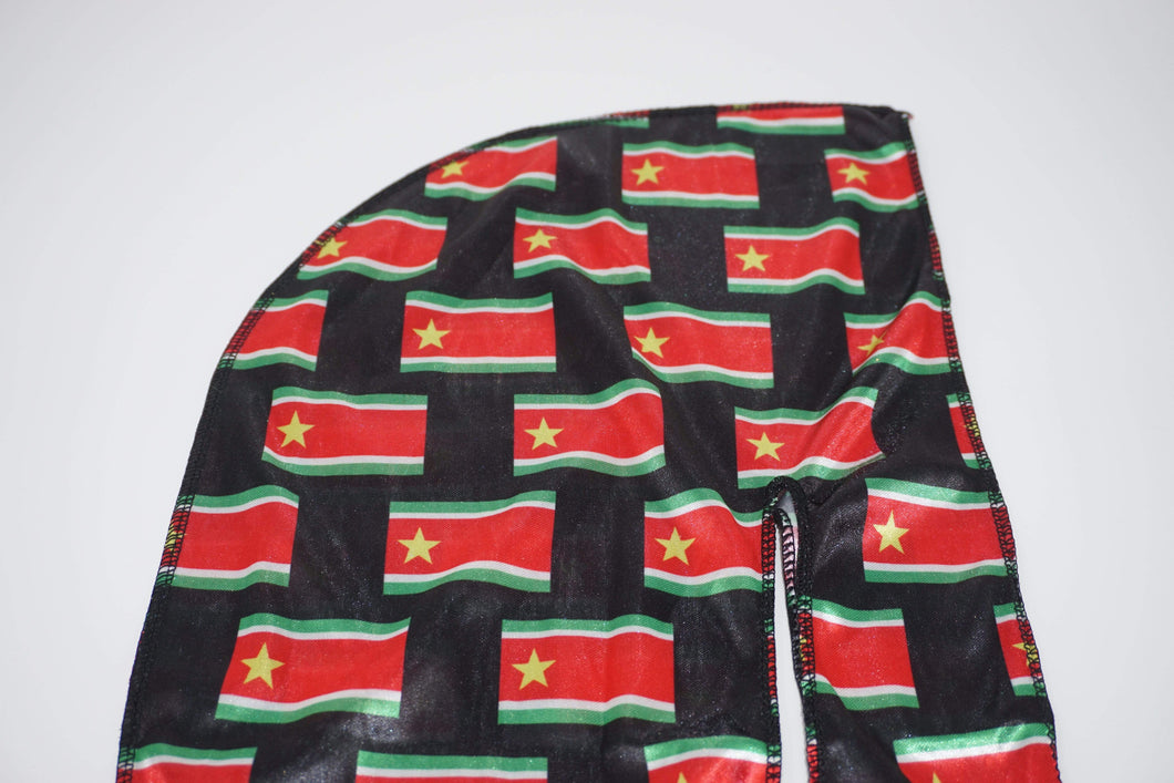 Guadeloupe Flag Silky Durag