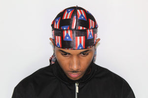 Puerto Rico Flag Silky Durag