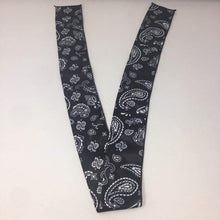 Load image into Gallery viewer, Drippy Rags Durags Bonnets Headbands Headwear More Headbands Black Bandana Tie Headband