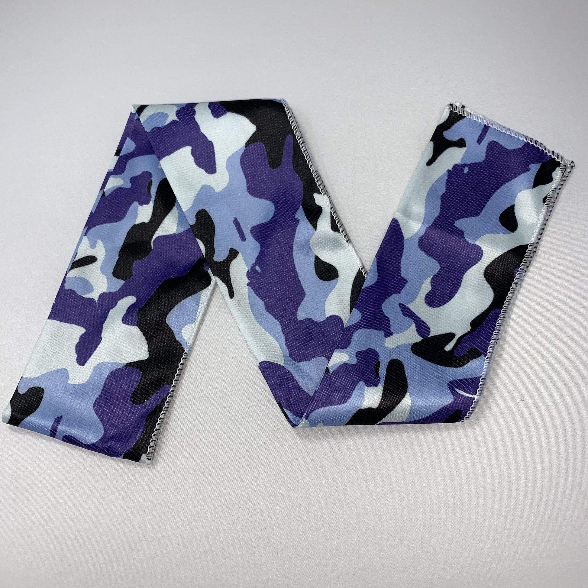 Drippy Rags Durags Bonnets Headbands Headwear More Headbands Blue Camo Bandana Tie Headband