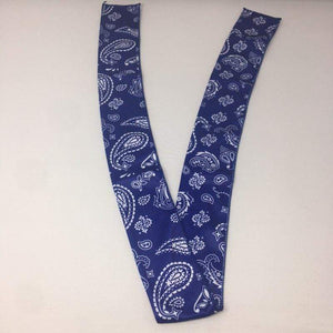 Drippy Rags Durags Bonnets Headbands Headwear More Headbands *Super Sale* Blue Bandana Tie Headband