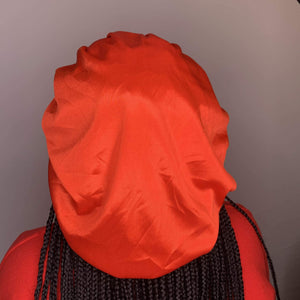 Drippy Rags Durags Bonnets Headbands Headwear More Regular Bonnets Red Silky Satin Bonnet