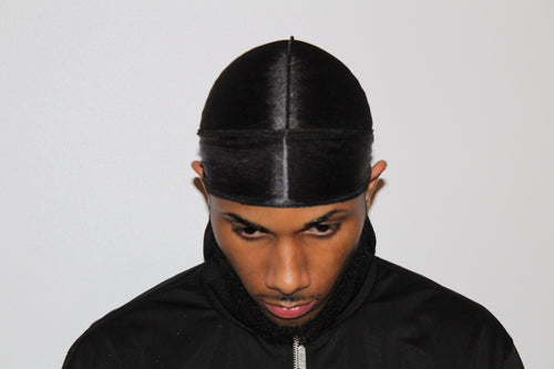 Drippy Rags Durags Bonnets Headbands Headwear More Silky Black Silky Durag