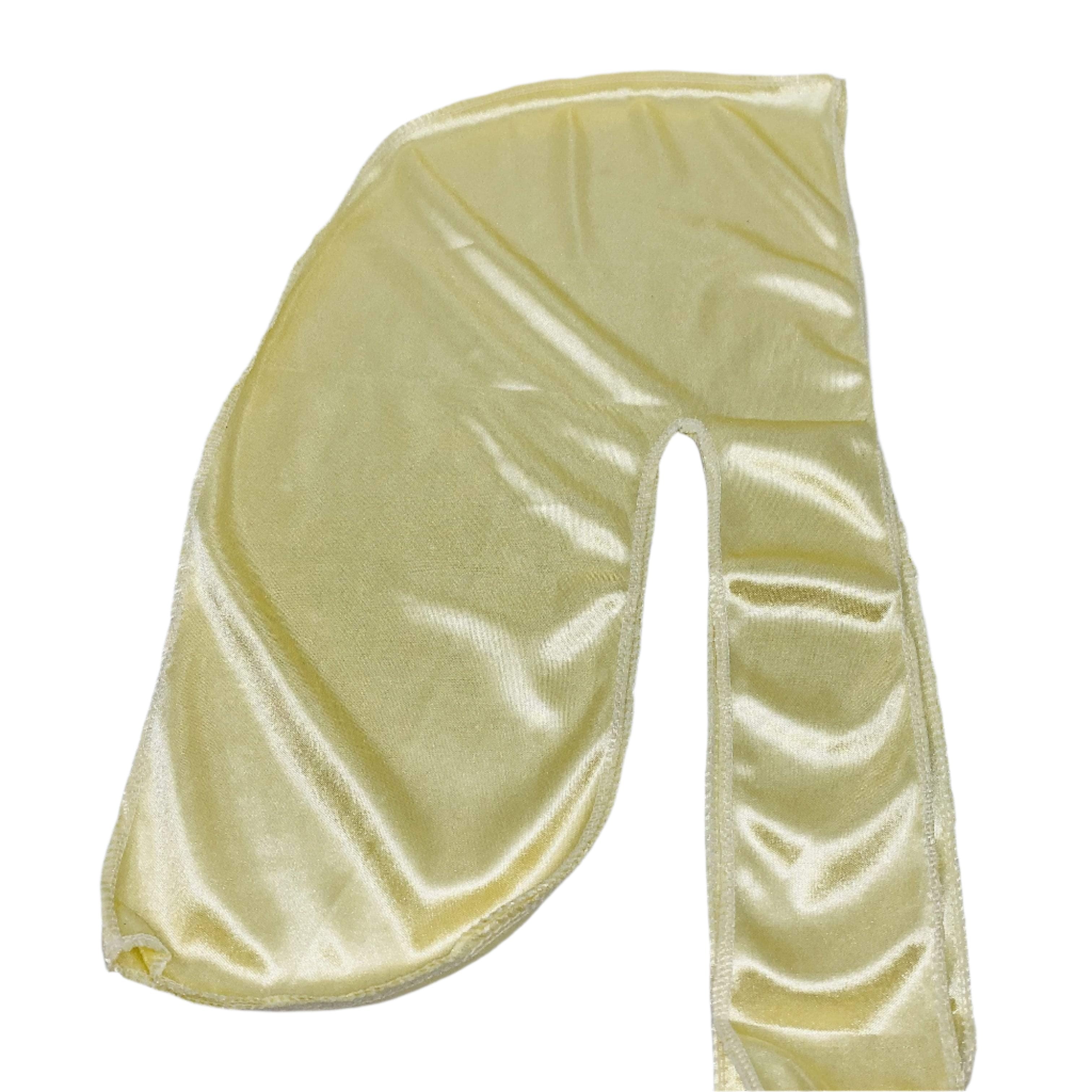 Champagne Silky Durag | Drippy Rags | Durags Headwear Brushes 360 Waves