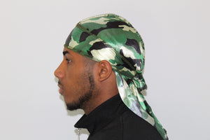 Drippy Rags Durags Bonnets Headbands Headwear More Silky Green Camo Silky Durag