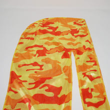 Load image into Gallery viewer, Drippy Rags Durags Bonnets Headbands Headwear More Silky Orange Yellow Camo Silky Durag