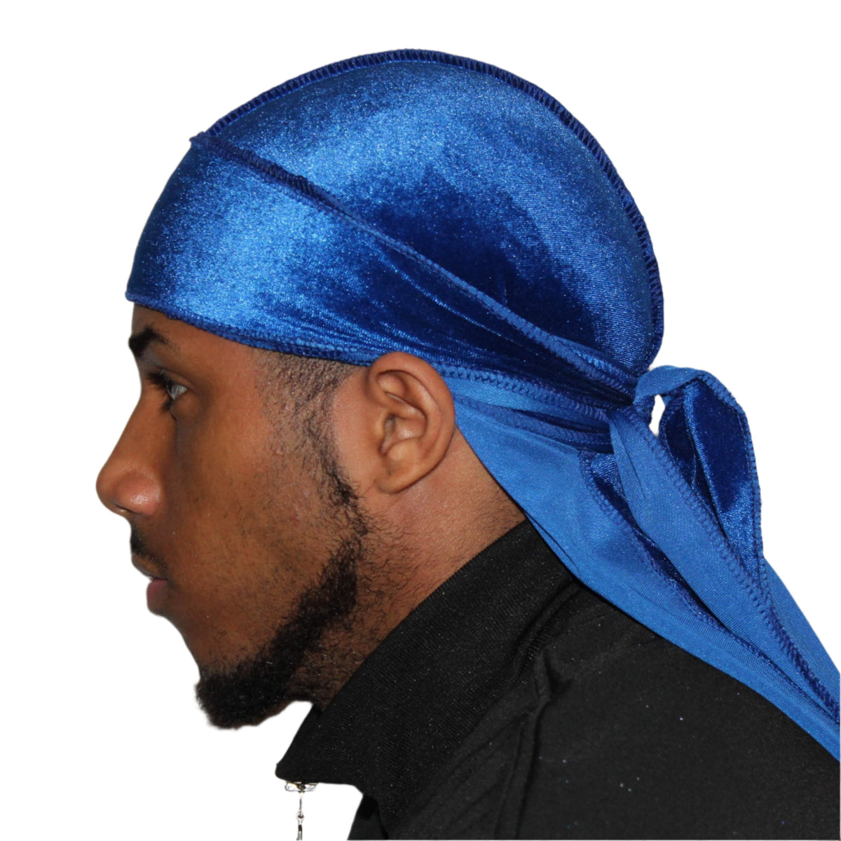 Blue Velvet Durag Satin (Doo rag Do rag) For Men/Women | Drippy Rags